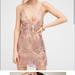 Free People Dresses | Free People Night Shimmers Mini Sequin Dress | Color: Cream | Size: 4
