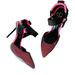Jessica Simpson Shoes | New Jessica Simpson Pink Black Mesh Pointy Toe Stiletto Strappy Pumps Heels. | Color: Black/Pink | Size: 8.5