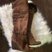 Michael Kors Shoes | Michael Kors Brown Suede Faux Fur Wedge Knee High Boots Size 6 . | Color: Brown | Size: 6