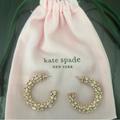 Kate Spade Jewelry | Kate Spade Hoop Earrings | Color: Gold/Pink | Size: Os