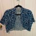 Anthropologie Sweaters | Anthropologie Moth Shrug Sweater Sz M Women’s | Color: Blue | Size: M