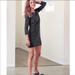 Athleta Dresses | Athleta Carmella Grey Striped Knit Dress Size Small | Color: Black/Gray | Size: S