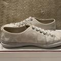 Coach Shoes | Coach Edith Signature Coach White Sneaker Size 8 | Color: Cream/White | Size: 8