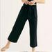 Free People Pants & Jumpsuits | Free People Black Tie Waist Wide Leg Cropped Palazzo Pants High Waist S | Color: Black | Size: S