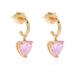 Kate Spade Jewelry | Kate Spade My Love Pink Heart Gold Drop Earrings | Color: Gold/Pink | Size: Os