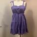 Jessica Simpson Dresses | Jessica Simpson Purple Pastel Eyelet Tie Shoulder Dress Size M | Color: Purple | Size: M