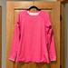 Nike Tops | Nike Pro Womens Xl Dry Fit Fuscia Long Sleeved Top With Gray Trim | Color: Gray/Pink | Size: Xl