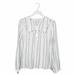 Anthropologie Tops | Anthropologie Cloth & Stone Striped Tie Top | Color: Blue/White | Size: M