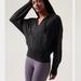 Athleta Sweaters | Athleta Plus Balance Black Zipped Jacket Hoodie Sweatshirt 2x | Color: Black | Size: 2x