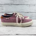 Vans Shoes | - 470aub Vans Off The Wall Lace-Up Sneakers 7.5 | Color: Pink/Purple | Size: 7.5