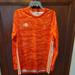 Adidas Shirts | Adidas Climalite Gk Goal Keeper Soccer Ls Jersey M Orange Mens | Color: Orange/White | Size: M