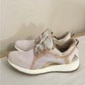 Adidas Shoes | Adidas Pureboost X Clima Women's Size 9.5 Running Shoes Ash Pearl Orchid | Color: Cream/Pink | Size: 9.5