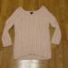 American Eagle Outfitters Sweaters | Aeo Baby Pink Cable Knit Sweater Sz Small | Color: Pink | Size: S