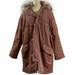 American Eagle Outfitters Jackets & Coats | American Eagle Women's Winter Corduroy Parka With Faux Fur Size Xl | Color: Brown/Red | Size: Xl