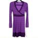 Athleta Dresses | Athleta Printed Surplice Dress Purple Women's Xxs | Color: Purple | Size: Xxs