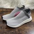 Adidas Shoes | Adidas Men’s Shoes Adidas Nmd Cs2 Grey White Fuchsia Color Men’s Size 9.5 | Color: Gray/White | Size: 9.5