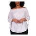 Michael Kors Tops | Michael Kors Womens White 3/4 Sleeve Off Shoulder Top Plus 4x | Color: White | Size: 4x