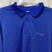 Columbia Shirts | Columbia Pfg Omni Shade Blue White Vented Fishing Outdoors Polo Shirt Size Xl | Color: Blue/White | Size: Xl