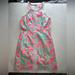 Lilly Pulitzer Dresses | Lilly Pulitzer Pearl Pop Up Lobstah Roll Lace Detail Shift Dress Size 6 | Color: Blue/Pink | Size: 6