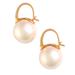 Kate Spade Jewelry | Kate Spade Gold Shine On Pearl Drop Earrings | Color: Gold/White | Size: Os