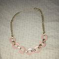 J. Crew Jewelry | J.Crew Chain-Link Necklace | Color: Gold/Pink | Size: Os