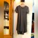 Lularoe Dresses | Lularoe Gray “ Carly “ Jersey Dress. Xs | Color: Gray | Size: Xs