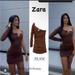 Zara Dresses | Bnwt Zara Dress Sz Sm | Color: Brown | Size: S