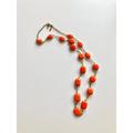 Kate Spade New York Jewelry | Kate Spade Orange Faceted Gold Tone Long Statement Necklace | Color: Gold/Orange | Size: Os