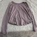 Lululemon Athletica Tops | Lululemon Key Hole Back Long Sleeve Shirt Purple | Color: Purple | Size: 4