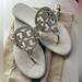 Tory Burch Shoes | Nib Tory Burch Miller Sandal Size 6 In New Ivory | Color: White | Size: 6