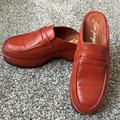 Free People Shoes | Free People Winston Platform Loafer Mule Size 38 Or 8 In Color Rust | Color: Orange/Red | Size: 8