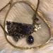 American Eagle Outfitters Jewelry | Gold Moon Charm Statement Necklace | Color: Blue/Gold | Size: Os