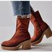 Free People Shoes | Free People Gigi Suede Ankle Boot | Color: Orange | Size: 9