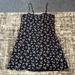 American Eagle Outfitters Dresses | American Eagle Black Floral Tie-Back Mini Dress | Color: Black | Size: L