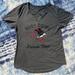 Disney Tops | Disney Snow White Ladies Womens Gray Small T-Shirt Busy Doing Princess Things | Color: Gray/Red | Size: S