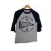 Disney Shirts | Disney Parks Disneyland Baseball Tee Shirt Small S Raglan Sleeves Gray Blue Mens | Color: Blue/Gray | Size: S