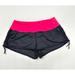 Lululemon Athletica Shorts | Lululemon Athletica Running Shorts Womens Lined Ruched Side Ties Gray Pink 4 | Color: Gray/Pink | Size: 4