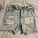 American Eagle Outfitters Shorts | American Eagle Distressed Mom Shorts | Color: Blue | Size: 00