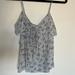 American Eagle Outfitters Tops | American Eagle Outfitters Tank Top | Size M | Light Blue/Green With Flowers | Color: Blue/Green | Size: M