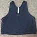 Athleta Tops | Cropped Open Backed Athleta Workout Tank Top | Color: Black | Size: S