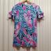 Lilly Pulitzer Dresses | Lilly Pulitzer Girls Lula Dress Size Large 8/10 Pink Blue | Color: Blue/Pink | Size: 10g