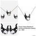 Disney Jewelry | Disney Villians Maleficiant Earrings And Necklace Set New | Color: Black/Silver | Size: Os