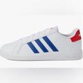 Adidas Shoes | Adidas Unisex-Child Grand Court Mini Me Cf (Toddler) Tennis Shoe Size 2.5 | Color: Blue/White | Size: 2.5b