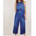 Anthropologie Pants & Jumpsuits | Anthropologie Cloth & Stone Chambray Denim High Neck Utility Jumpsuit | Color: Blue | Size: S