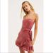 Free People Dresses | Free People Olivia Velvet Burnout Dress Pink | Color: Pink | Size: S