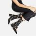 Zara Shoes | Genuine Zara New Black Lace-Up High-Heel Slingbacks Ballerinas | Color: Black | Size: 7