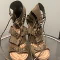 Gucci Shoes | Gucci Lace Up Heels Sz 38 | Color: Green | Size: 7.5