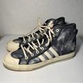 Adidas Shoes | Adidas Nizza High Rf Shoes Men’s 13 Parley Gray White Originals Sneakers Striped | Color: Gray/White | Size: 13