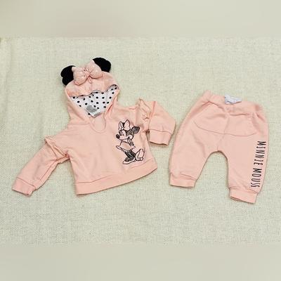 Disney Matching Sets | Baby Girl Clothes. 3-6 Months. Hoodie And Pants Set. Disney Baby | Color: Black/Pink | Size: 3-6mb