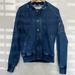 Zara Jackets & Coats | Denim Bomber Zara Jacket | Color: Blue | Size: S